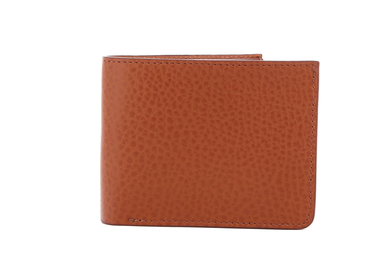 Bifold Wallet Natural Honey Pebbled Belting Leather