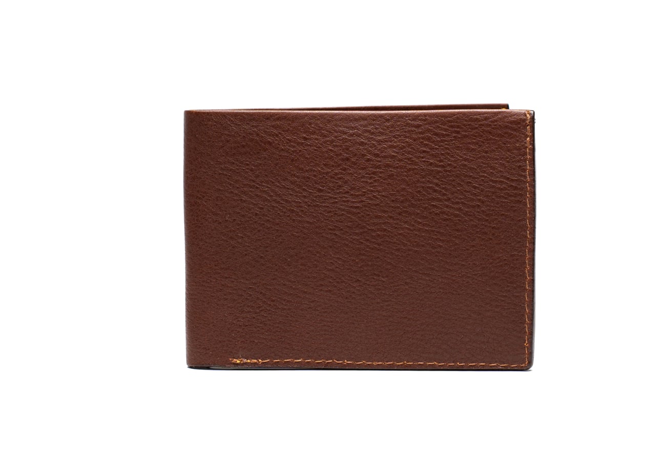 Bifold Wallet Chestnut Tumbled Leather