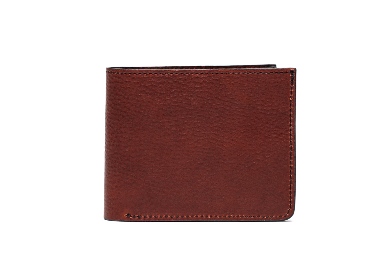 Bifold Wallet Pebbled Leather
