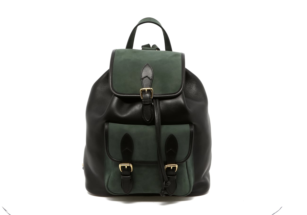 Classic Backpack - Black/Smoke Pine- Tumbled/Nubuck Leather
