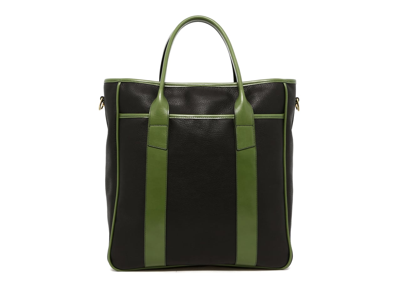 Commuter Tote Meadow Green Pebbled Leather