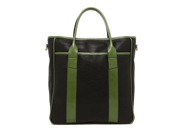 Commuter Tote Meadow Green Pebbled Leather