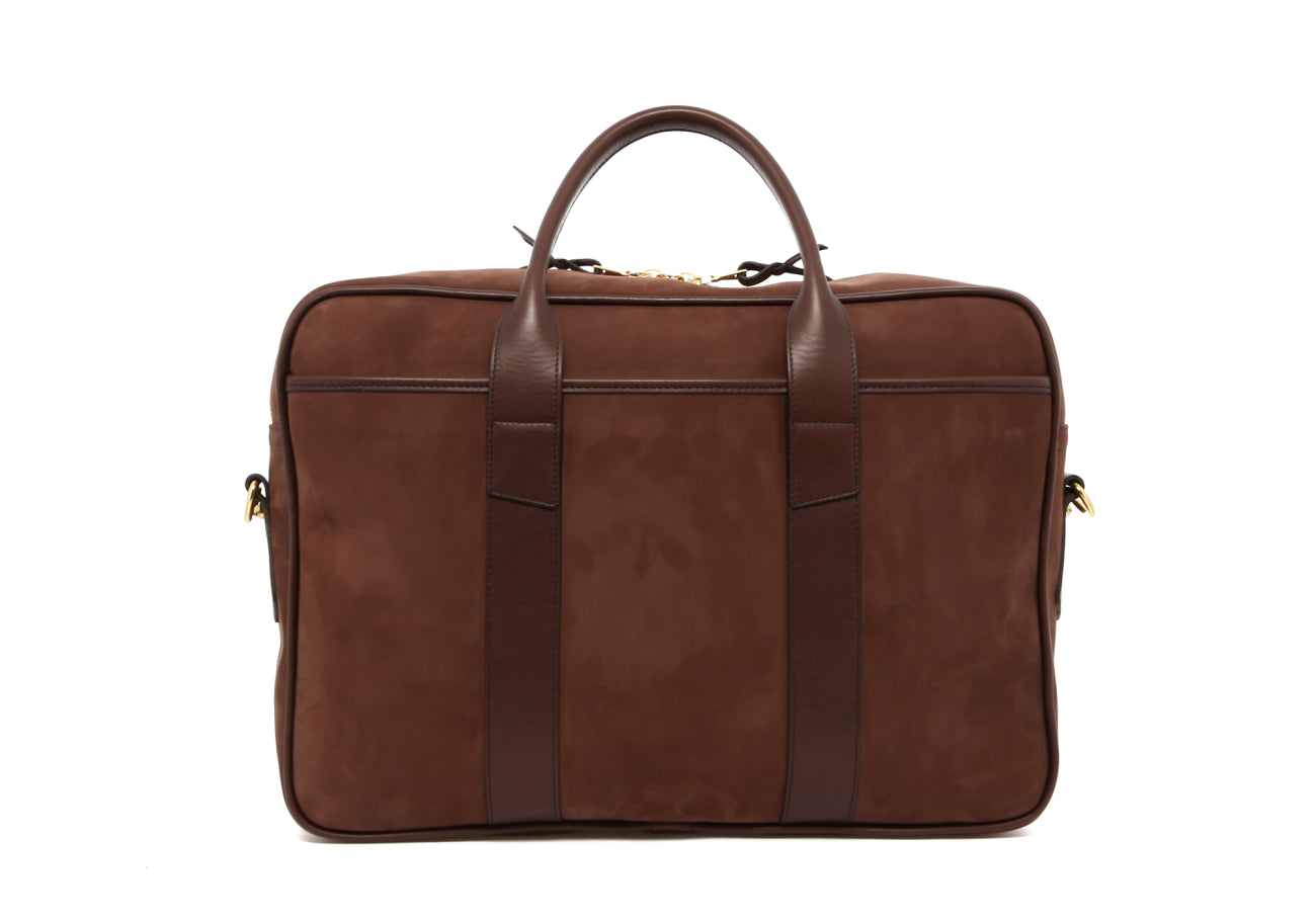 Commuter Briefcase - Smooth Light Brown - Nubuck