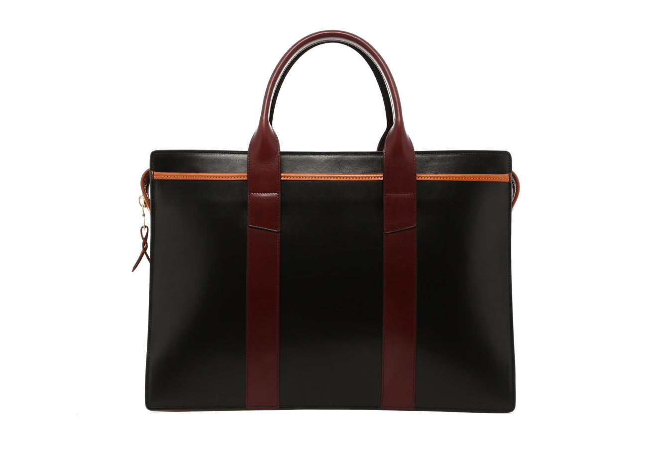 Double Zip-Top - Black/Maroon/Tan - Belting