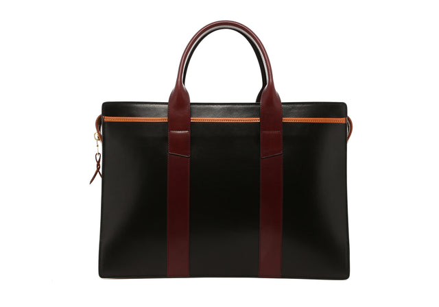 Double Zip-Top - Black/Maroon/Tan - Belting