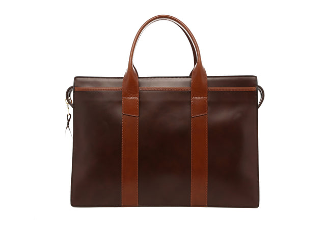 Double Zip-Top - Fudgesickle/Caramel - Smooth Leather