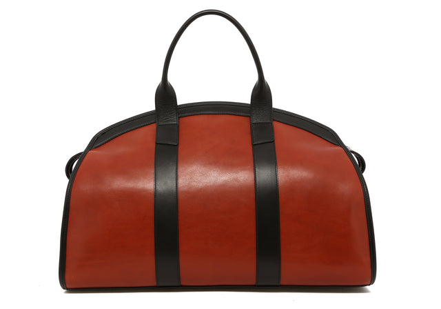 Aiden Duffle - Potters Clay/Black - Black Curdura - Tumbled Leather