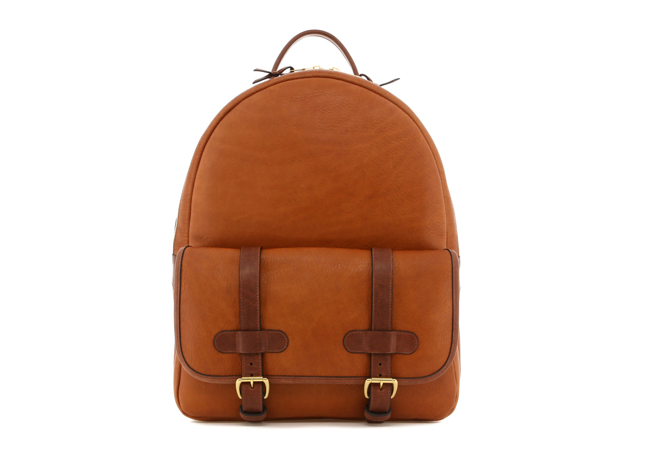 Hampton Backpack - Almond/Toffee - Tumbled Leather