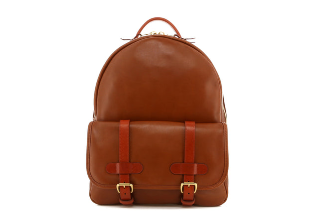 Hampton Backpack - Pecan/Potter's Clay - Tumbled Leather