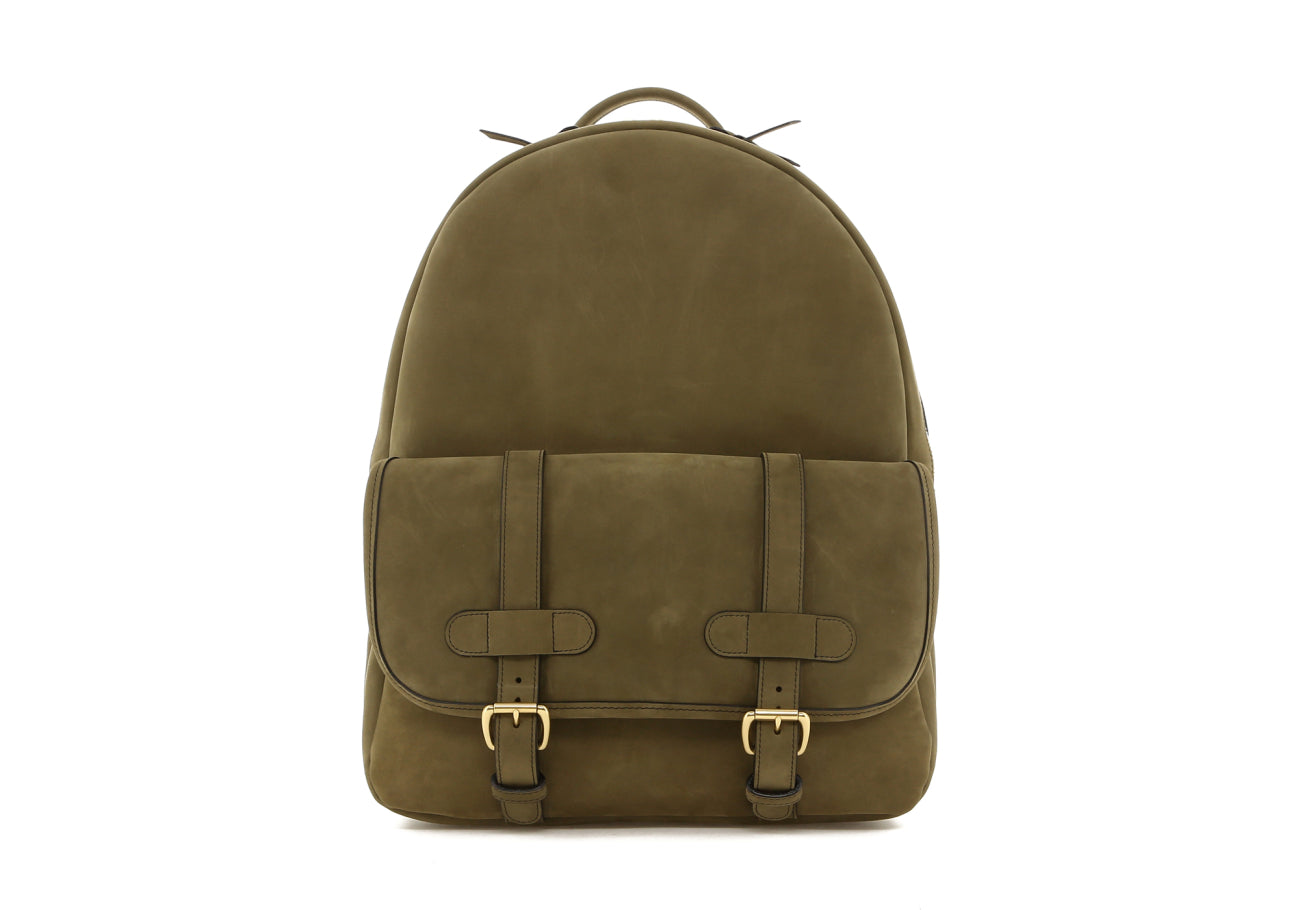 Hampton Backpack - Sage Green - Smooth Nubuck