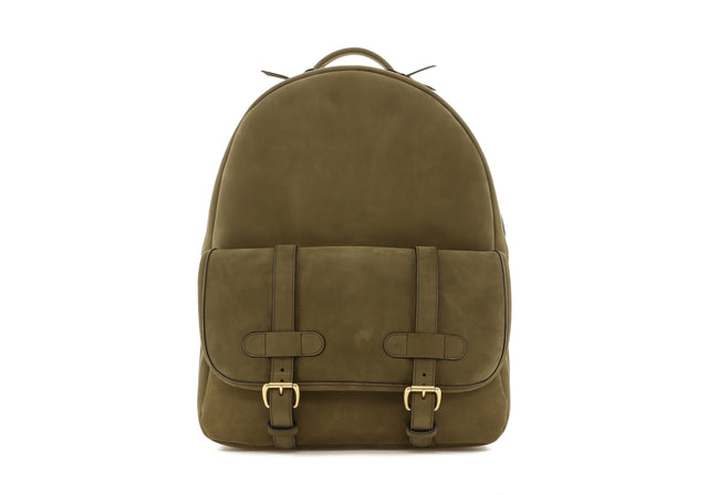 Hampton Backpack - Sage Green - Smooth Nubuck