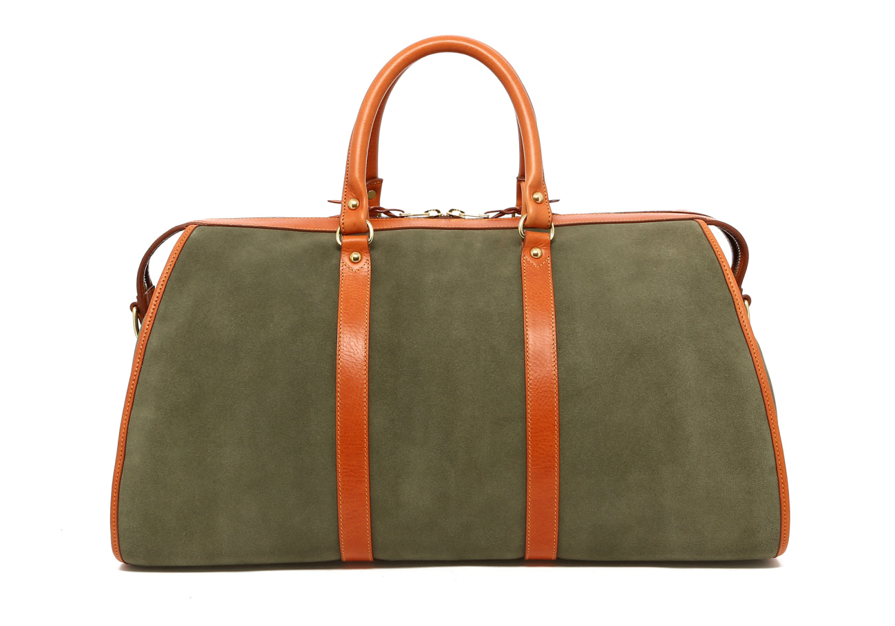 Hampton Duffle - Misletoe Suede/Golden Tan - Linen Interior