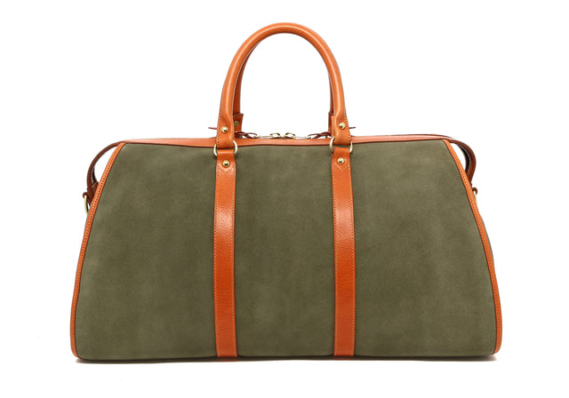 Hampton Duffle - Misletoe Suede/Golden Tan - Linen Interior