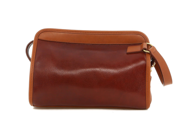 Large Travel Kit - Rum Raisin/Cognac - Tumbled - Linen Interior