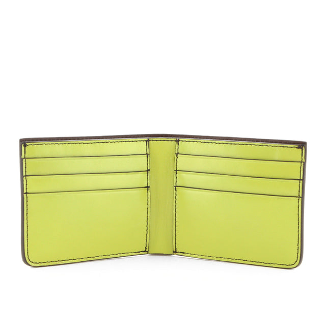 Bifold Wallet - Limeade/Chocolate Interior - Calf