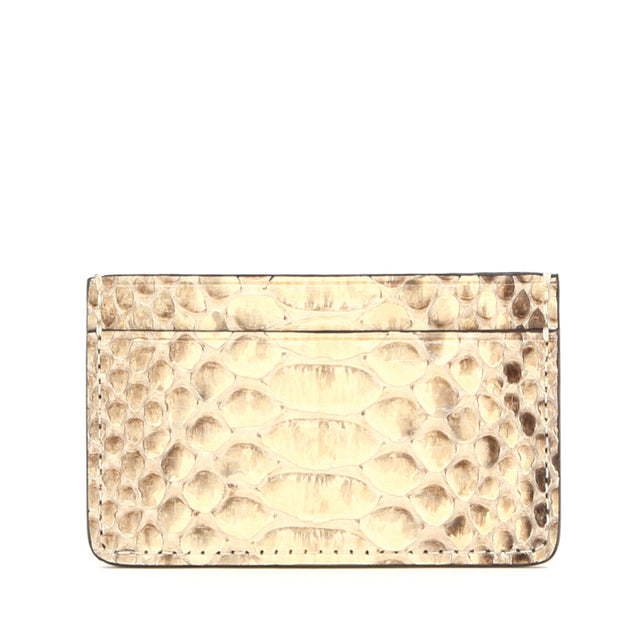 Mini Card Wallet - Natural Python