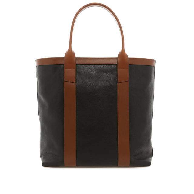 Tall Tote - Black/Chipmunk - Pebbled - Forest Green Sunbrella