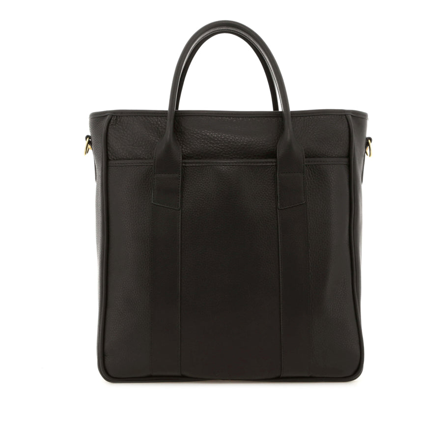 Commuter Tote Soft Pebbled Leather Sunbrella