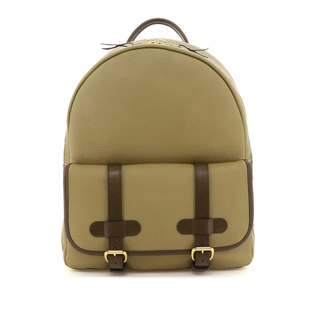 Hampton Backpack - Light Military/Olive- Taurillon Leather