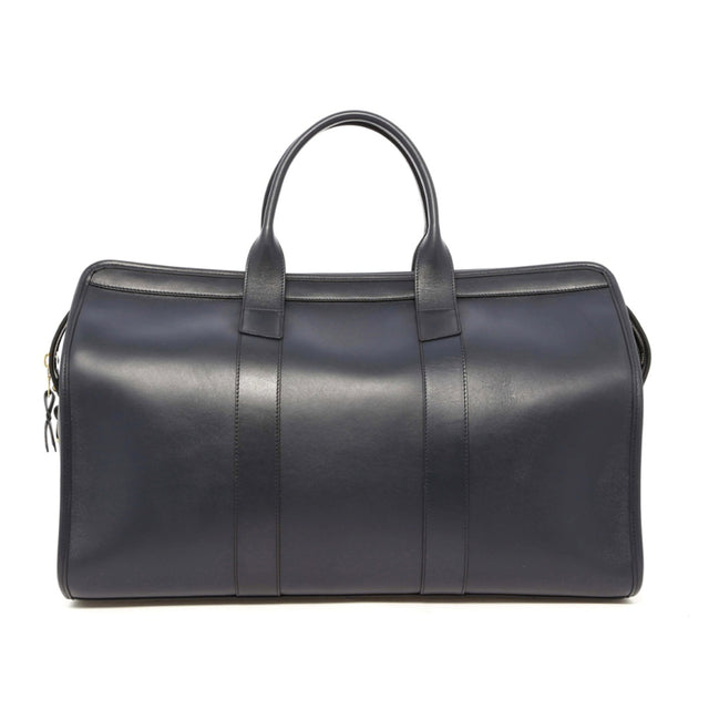 Signature Travel Duffle - Dark Sapphire - Belting Leather - Black/Charcoal Houndstooth
