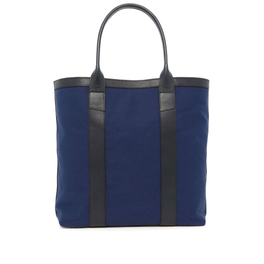 Tall Tote Canvas Tumbled Leather Sunbrella