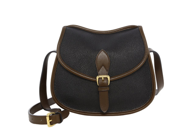 Rider Bag - Jet Black/Olive - Goatskin/Tumbled Leather