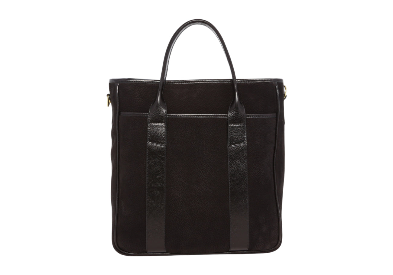 Commuter Tote Nubuck Dubonnet Tweed Sunbrella