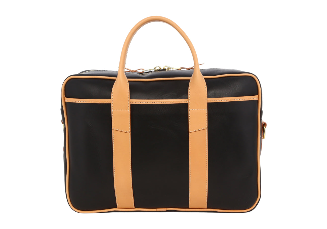 Commuter Briefcase Natural Firm Tumbled Leather