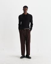 Oban Diamond Stripe Knitted Polo