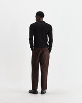 Oban Diamond Stripe Knitted Polo