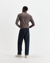 Oban Marl Worsted Wool Knitted Polo