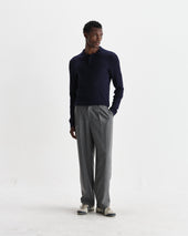 Oban Diamond Stripe Knitted Polo