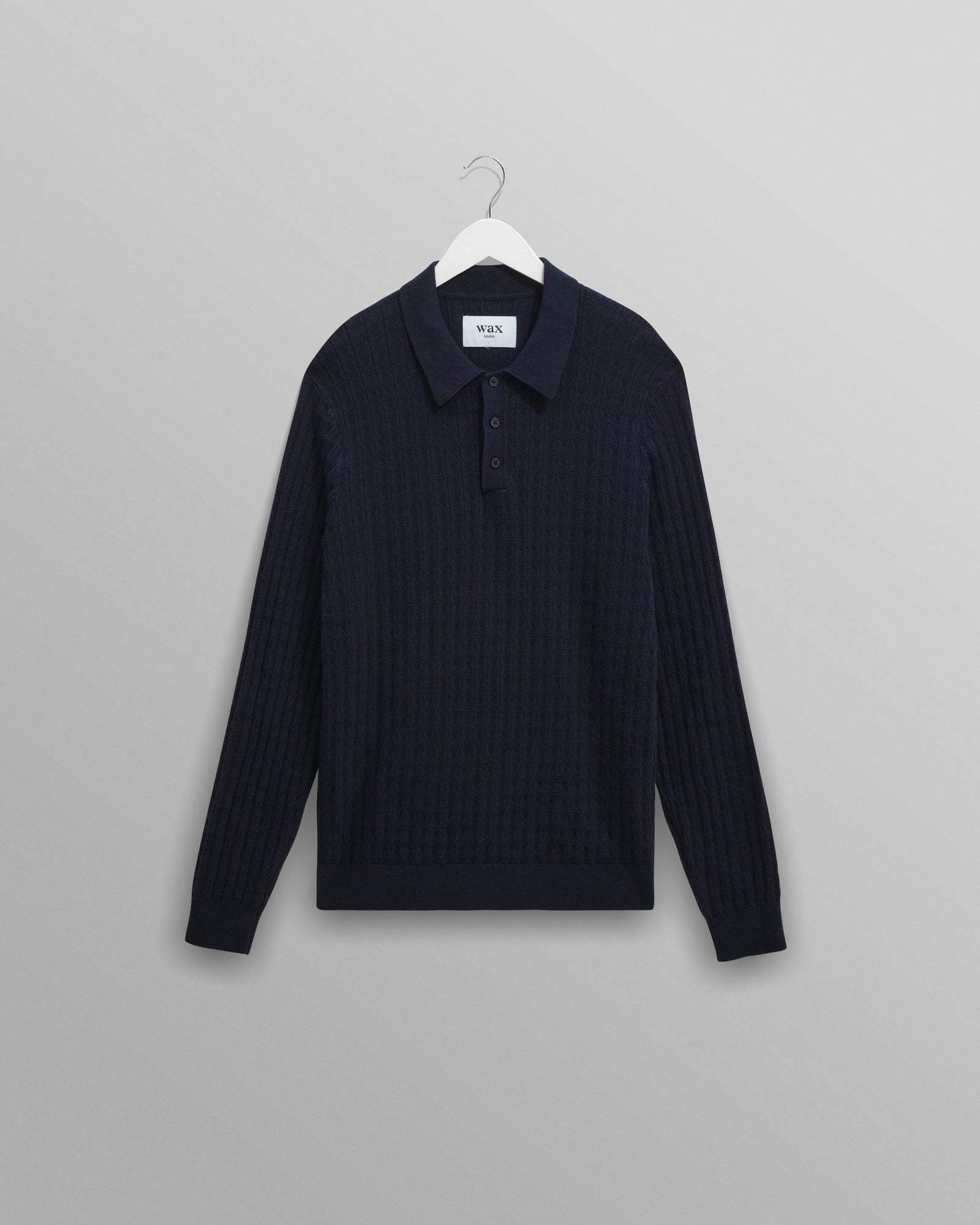 Oban Diamond Stripe Knitted Polo