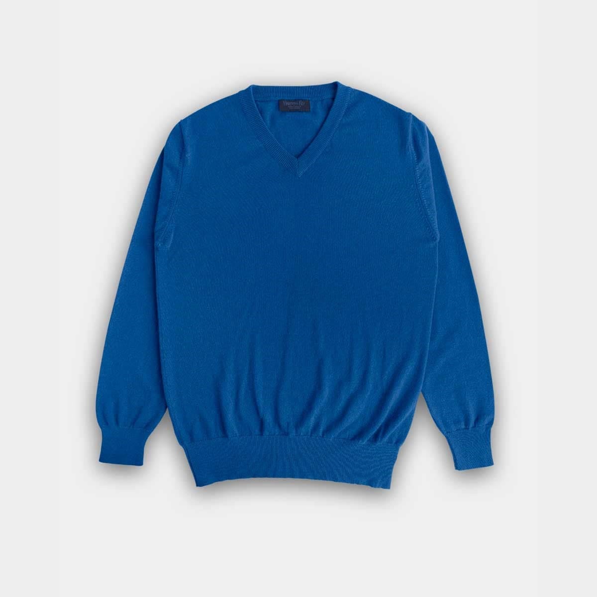 Ocean V Neck Cashmere Sweater