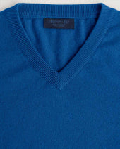 Ocean V Neck Cashmere Sweater