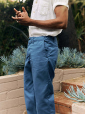 oceanside relaxed pant in postman blue