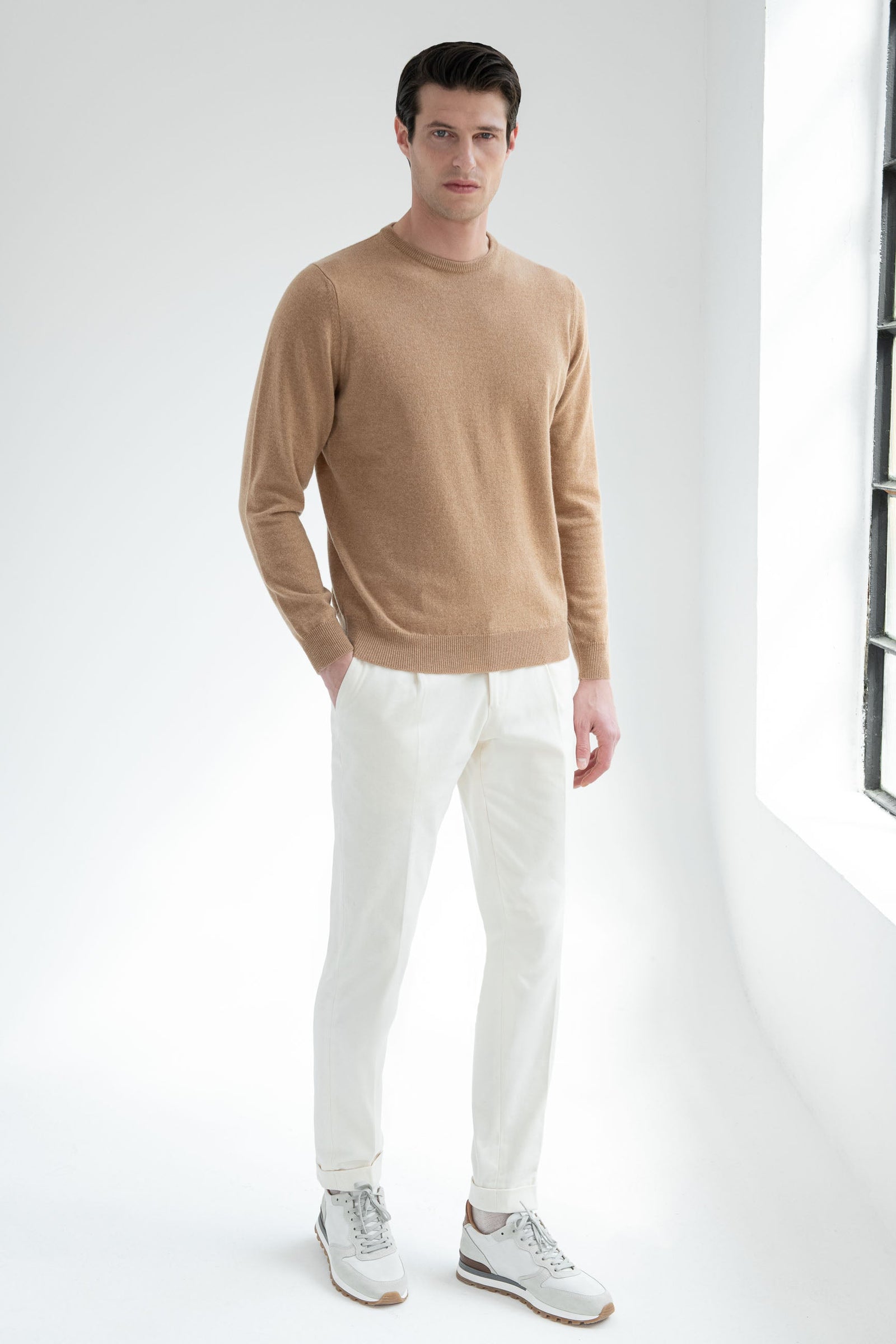 Cashmere Round Neck Made In Italy
