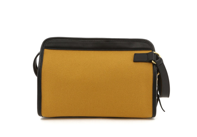 Large Travel Kit - Ochre Felt / Black Trim - Grey Cordura Interior