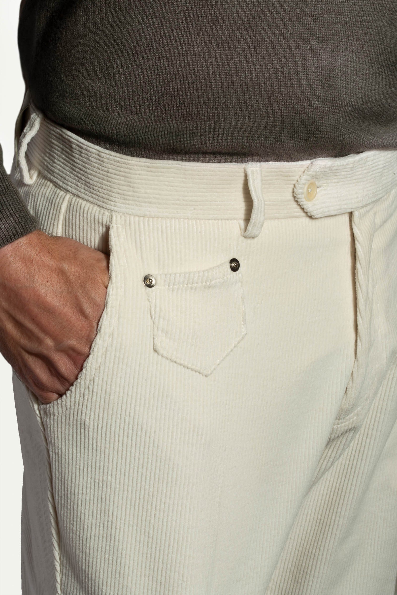 Corduroy Sirmione Trousers Made In Italy