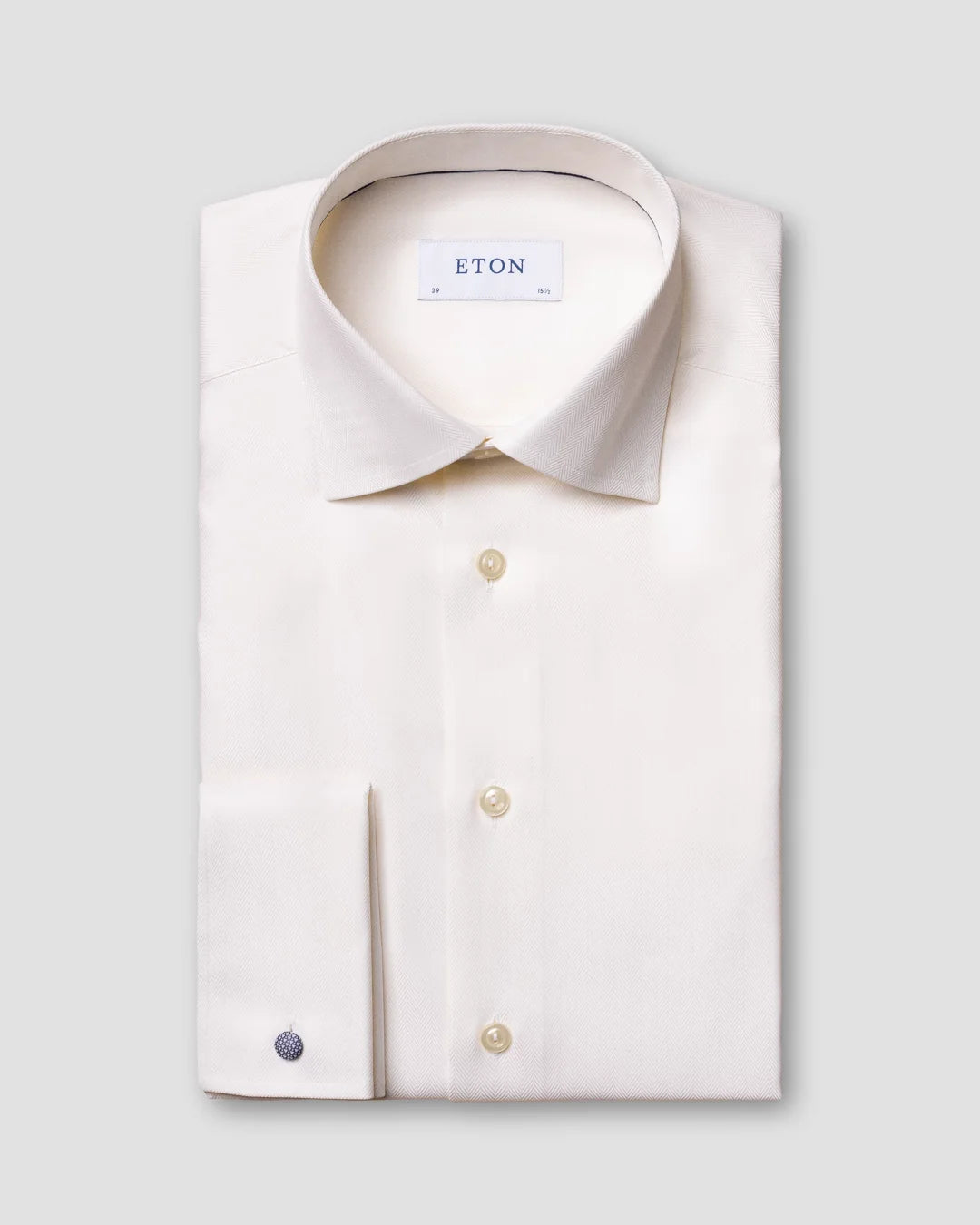Herringbone Shirt French Cuffs Eton