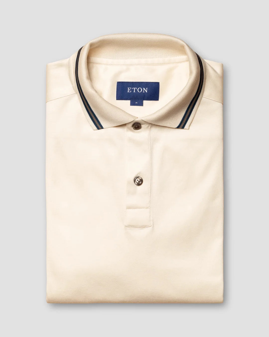 Off White Filo Di Scozia Polo Shirt Long Sleeve Eton