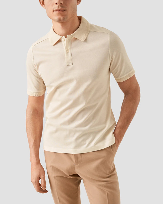 Off-White Filo di Scozia Piqué Polo Shirt - Eton