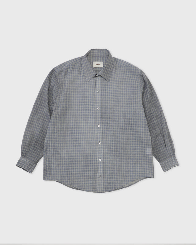 Office Shirt, Damaged Blue