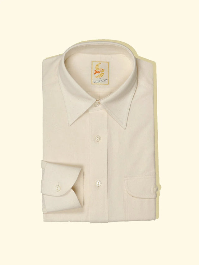 Workman Vanilla Raw Chambray Shirt — The Anthology