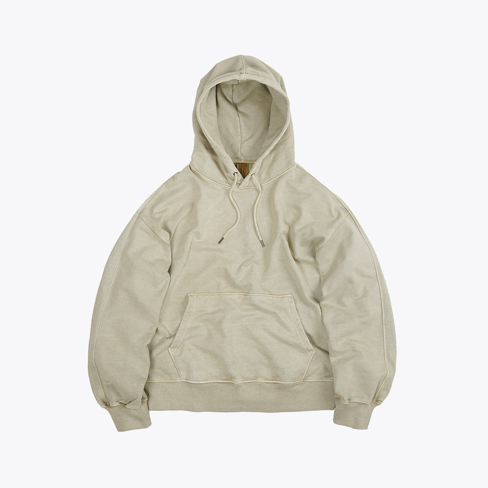 Og Pigment Dyeing Hoodie Beige