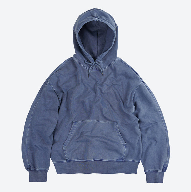OG PIGMENT DYEING HOODY 002 - BLUE