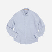 OG STRIPED OXFORD OVERSIZED SHIRT - BLUE