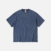 OG VINTAGE DYEING HALF TEE - WASHED NAVY