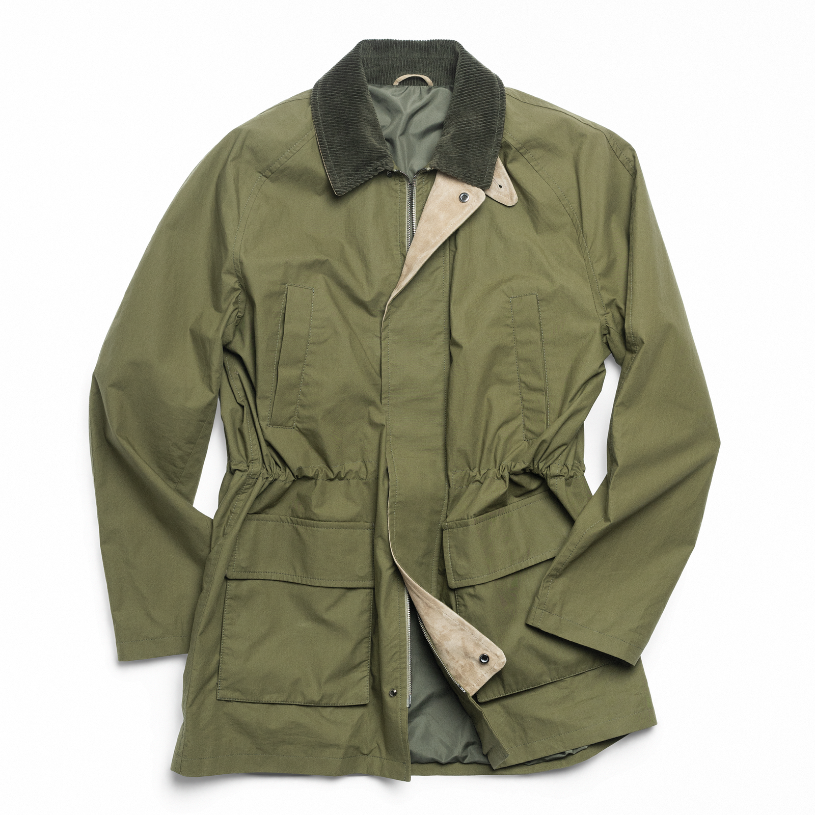 Spring Game Coat In Dry Wax
