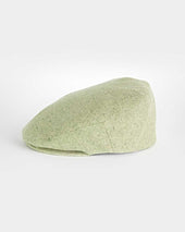 Herringbone Silk Flat Cap